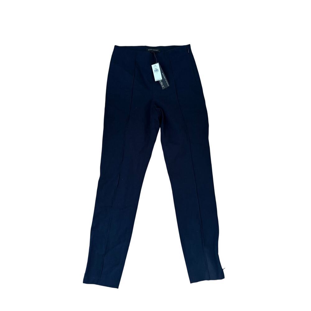 NWT Banana Republic Sloan Skinny Ankle Pants Navy Blue Size 0 Career Work Office - Picture 2 of 7